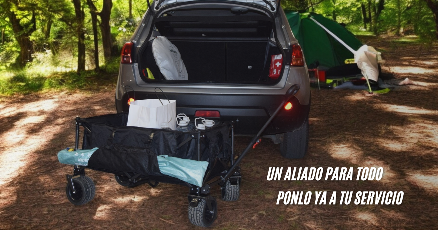 Carro Plegable Todoterreno Premium 200L - Resistente y Versátil