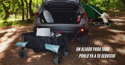 Carro Plegable Todoterreno Premium 200L - Resistente y Versátil