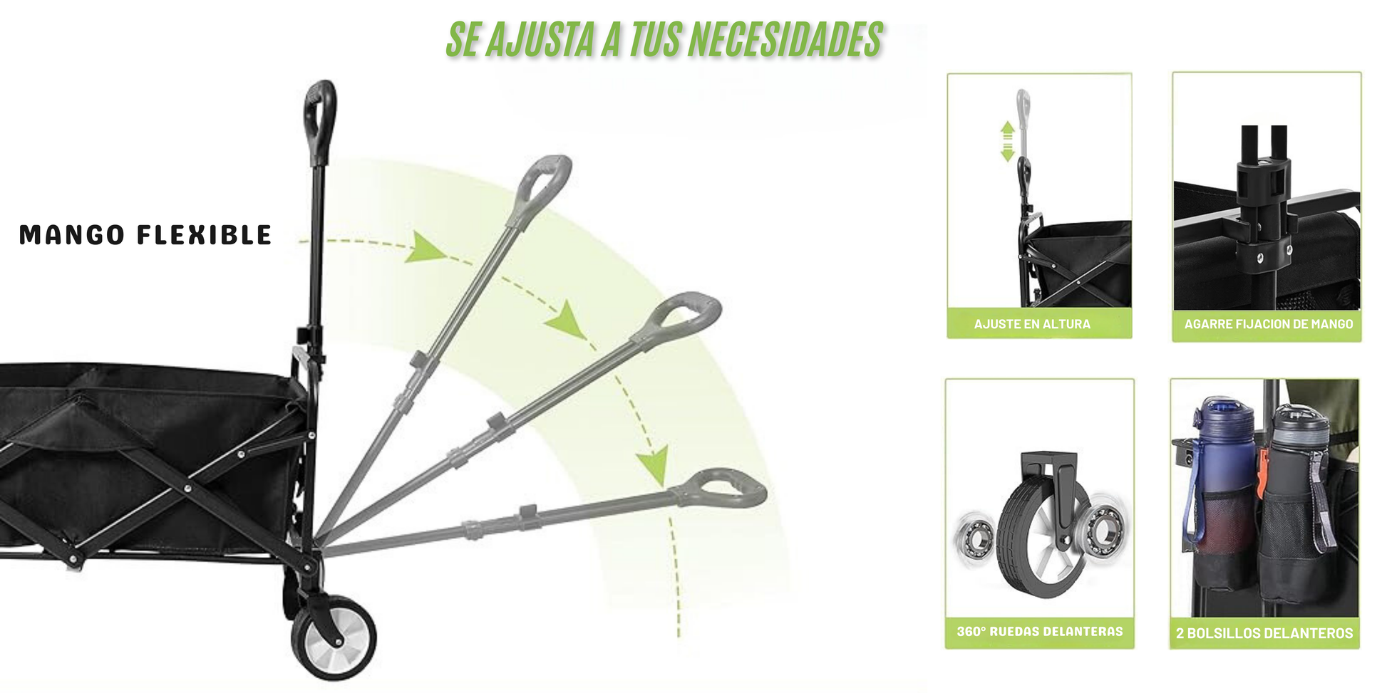 Carro Plegable Basico- Versatil y Comodo