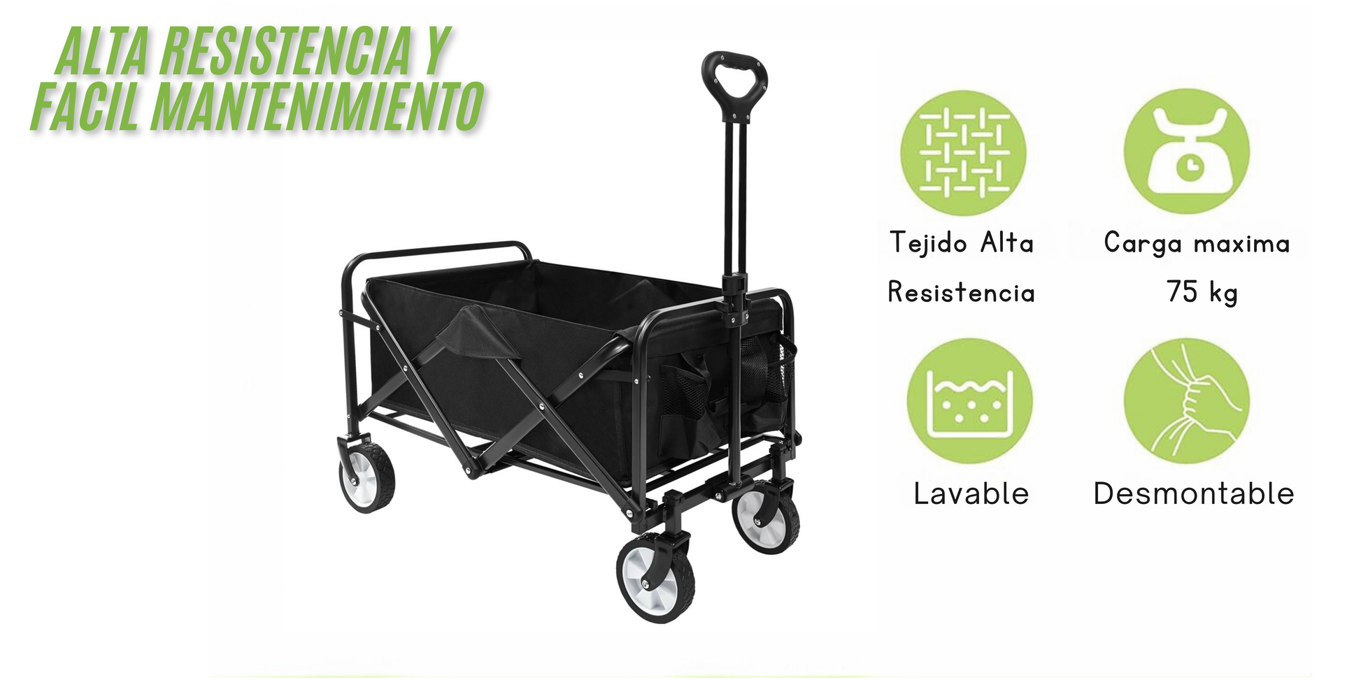 Carro Plegable Basico- Versatil y Comodo